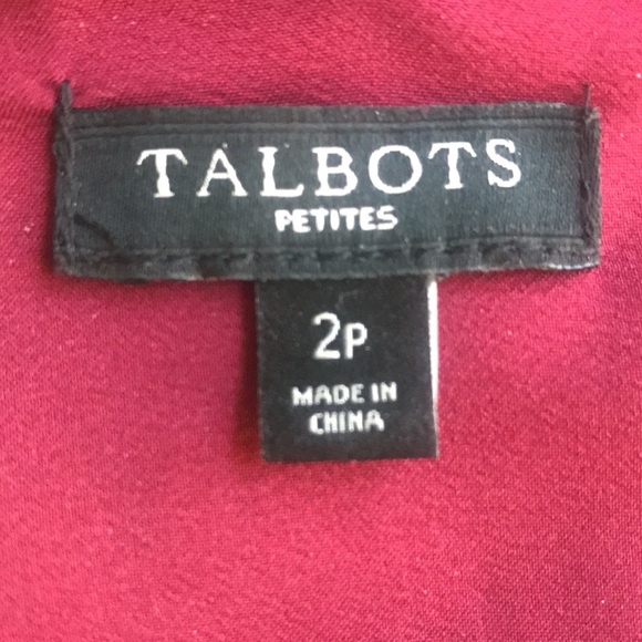 Talbots magenta dress 2P - Picture 5 of 10